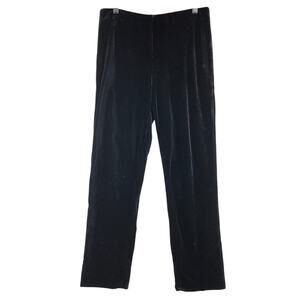 Gretchen Scott Womens Size M Pants GripeLess Pull On Silky Velvet Stretch Black